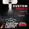 Custom Puddle Lights Custom LED Courtesy Door Projector Puddle Lights for Porsche Cayman 1996-2026 Custom Design + 1 Pair 2 Doors