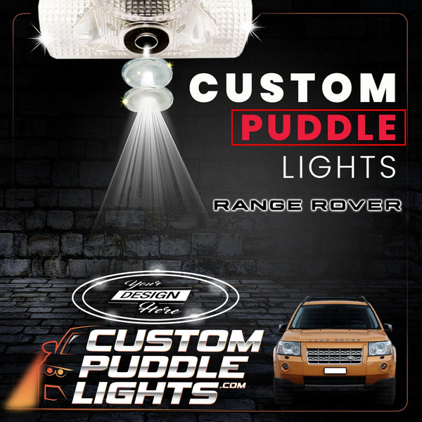 Custom Puddle Lights Custom LED Courtesy Door Projector Puddle Lights for Range Rover 2001-2026 Custom Design + 1 Pair 2 Doors