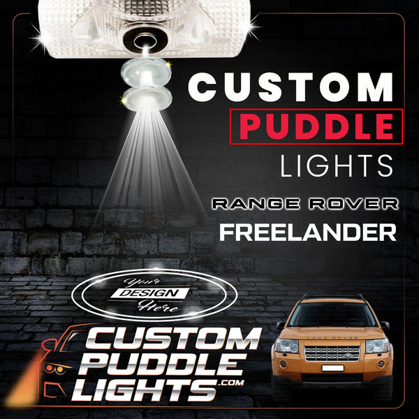 Custom Puddle Lights Custom LED Courtesy Door Projector Puddle Lights for Range Rover FreeLander 2006-2015 Custom Design + 1 Pair 2 Doors