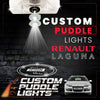 Custom Puddle Lights Custom LED Courtesy Door Projector Puddle Lights for Renault Laguna 2007-2015 Custom Design + 1 Pair 2 Doors