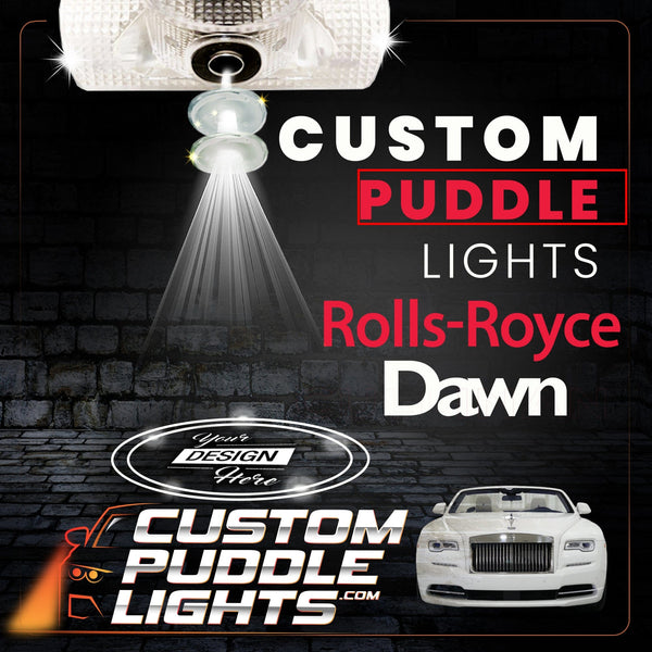 Custom Puddle Lights Custom LED Courtesy Door Projector Puddle Lights for Rolls Royce Dawn 2016-2023 Custom Design + 1 Pair 2 Doors