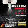 Custom Puddle Lights Custom LED Courtesy Door Projector Puddle Lights for SEAT Alhambra 1996–2020 Custom Design + 1 Pair 2 Doors