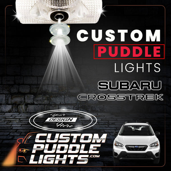 Custom Puddle Lights Custom LED Courtesy Door Projector Puddle Lights for Subaru Crosstrek 2013-2026 Custom Design + 1 Pair 2 Doors