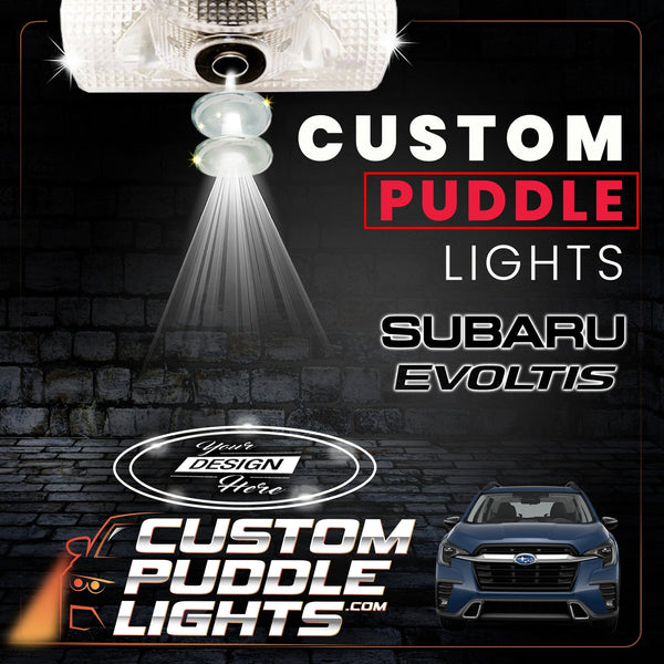 Custom Puddle Lights Custom LED Courtesy Door Projector Puddle Lights for Subaru Evoltis 2018-2026 Custom Design + 1 Pair 2 Doors
