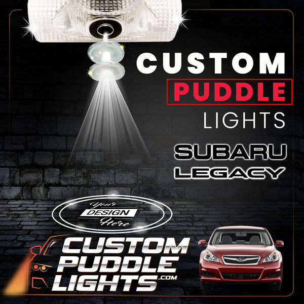 Custom Puddle Lights Custom LED Courtesy Door Projector Puddle Lights for Subaru Legacy 2010-2026 Custom Design + 1 Pair 2 Doors