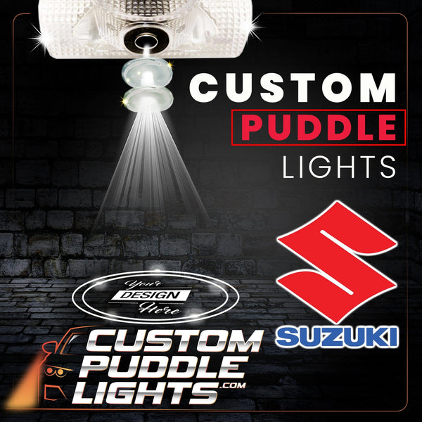 Custom Puddle Lights Custom LED Courtesy Door Projector Puddle Lights for Suzuki Custom Design + 1 Set - 2 Doors