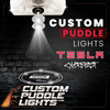 Custom Puddle Lights Custom LED Courtesy Door Projector Puddle Lights For Tesla Cyberbeast 2024-2026 Custom Design + 1 Pair 2 Doors