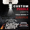 Custom Puddle Lights Custom LED Courtesy Door Projector Puddle Lights For Tesla Model Y Juniper 2025–2026 Custom Design + 1 Set - 2 Doors