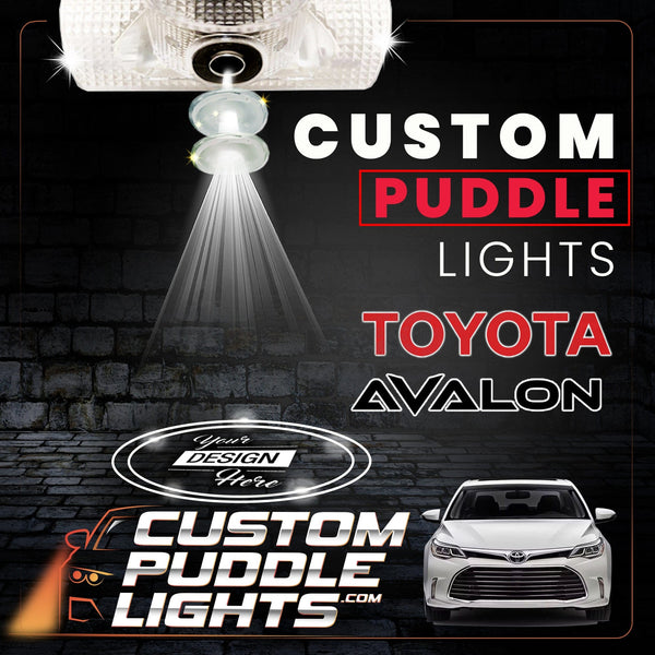 Custom Puddle Lights Custom LED Courtesy Door Projector Puddle Lights for Toyota Avalon 2000-2022 Custom Design + 1 Pair 2 Doors