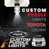 Custom Puddle Lights Custom LED Courtesy Door Projector Puddle Lights for Toyota Crown 2003-2026 Custom Design + 1 Pair 2 Doors