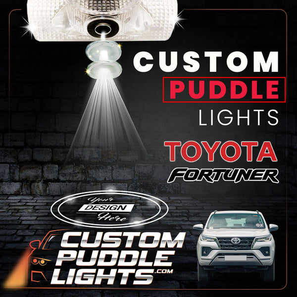 Custom Puddle Lights Custom LED Courtesy Door Projector Puddle Lights for Toyota Fortuner 2015-2017 Custom Design + 1 Pair 2 Doors