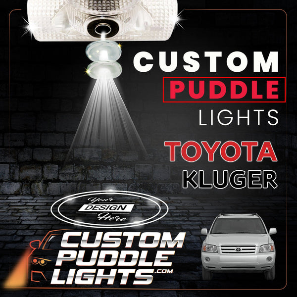 Custom Puddle Lights Custom LED Courtesy Door Projector Puddle Lights for Toyota Kluger 2008-2026 Custom Design + 1 Pair 2 Doors