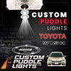 Custom Puddle Lights Custom LED Courtesy Door Projector Puddle Lights for Toyota Wish 2009-2017 Custom Design + 1 Pair 2 Doors