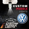 Custom Puddle Lights Custom LED Courtesy Door Projector Puddle Lights for Volkswagen Custom Design + 1 Set - 2 Doors