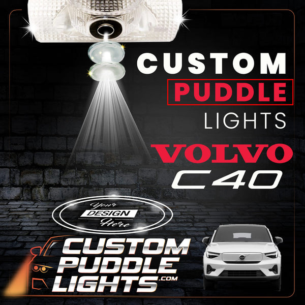 Custom Puddle Lights Custom LED Courtesy Door Projector Puddle Lights for Volvo C40 2021-2024