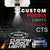 Custom Puddle Lights Custom LED Courtesy Door / Side Mirror Projector Puddle Lights for Cadillac CTS 2008-2013 Custom Design + 1 Pair 2 Doors