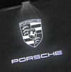 Custom Puddle Lights Custom LED Door Projector Puddle Lights for Porsche Taycan 2020-2024 Porsche Crest White 1 Set - 2 Doors