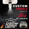 Custom Puddle Lights Custom Side Wing Mirror Projector Puddle Lights for Ford C-Max 2011-2019 Custom Design + 1 Pair 2 Doors