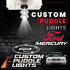Custom Puddle Lights Custom Side Wing Mirror Projector Puddle Lights for Ford Mercury 2008-2009 Custom Design + 1 Pair 2 Doors