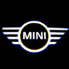 Custom Puddle Lights Mini Clubman Premium Puddle Lights Multiple Designs 2007-2024 Mini Logo 1 Style 1 Set - 2 Doors