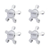 Custom Puddle Lights Premium LED Floating Wheel Logo Hub Caps Multiple Design for Audi Audi Five Claws / White / 60mm