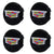 Custom Puddle Lights Premium LED Floating Wheel Logo Hub Caps Multiple Design for Cadillac Cadillac Black Logo / White / 66 mm