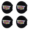Custom Puddle Lights Premium LED Floating Wheel Logo Hub Caps Multiple Design for Cadillac Cadillac CT5Black Logo / White / 66 mm