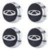 Custom Puddle Lights Premium LED Floating Wheel Logo Hub Caps Multiple Design for Chery Chery / White / 60 mm