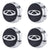 Custom Puddle Lights Premium LED Floating Wheel Logo Hub Caps Multiple Design for Chery Chery / White / 60 mm