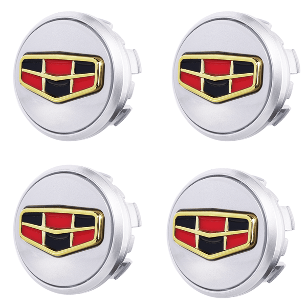 Custom Puddle Lights Premium LED Floating Wheel Logo Hub Caps Multiple Design for Geely Geely RedLogo / White / 58 mm