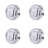 Custom Puddle Lights Premium LED Floating Wheel Logo Hub Caps Multiple Design for Honda HONDA X Higher Type Silver Logo / 69 mm