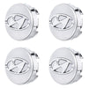 Custom Puddle Lights Premium LED Floating Wheel Logo Hub Caps Multiple Design for Hyundai Hyundai Silver Logo / White / 59 mm