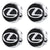 Custom Puddle Lights Premium LED Floating Wheel Logo Hub Caps Multiple Design for Lexus Lexus Black Logo / White / 62 mm