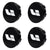 Custom Puddle Lights Premium LED Floating Wheel Logo Hub Caps Multiple Design for Li Auto Li Auto Black Logo / White / 60 mm