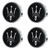 Custom Puddle Lights Premium LED Floating Wheel Logo Hub Caps Multiple Design for Maserati Maserati / White / 60 mm