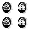 Custom Puddle Lights Premium LED Floating Wheel Logo Hub Caps Multiple Design for Mercedes Benz Maybach Black Logo / White / 76mm