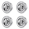 Custom Puddle Lights Premium LED Floating Wheel Logo Hub Caps Multiple Design for MG MG / White / 56 mm