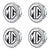 Custom Puddle Lights Premium LED Floating Wheel Logo Hub Caps Multiple Design for MG MG / White / 56 mm