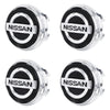 Custom Puddle Lights Premium LED Floating Wheel Logo Hub Caps Multiple Design for Nissan Small Nissan Black Logo / White / 54 mm