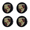 Custom Puddle Lights Premium LED Floating Wheel Logo Hub Caps Multiple Design for Porsche Small Porsche Black / White / 76mm