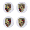 Custom Puddle Lights Premium LED Floating Wheel Logo Hub Caps Multiple Design for Porsche Small Porsche Silver / White / 76mm
