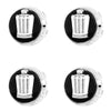 Custom Puddle Lights Premium LED Floating Wheel Logo Hub Caps Multiple Design for Toyota TOYOTA Crown（Black Logo） / White / 62mm