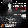 Custom Puddle Lights Universal Stick On Puddle Lights Custom LED Projectors for All Cars, Bikes, Boats & Applications Custom Design + 1 Set - 2 Doors