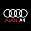 custompuddlelights Audi A4 / S4 / RS4 Premium Puddle Lights Multiple Designs 1994 - 2016 Audi A4 + Rings 1 set - 2 doors