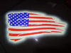 custompuddlelights LED DOOR PROJECTOR LED LIGHT TESLA MODEL Y 2020-2024 US Flag 1 Set - 2 Doors