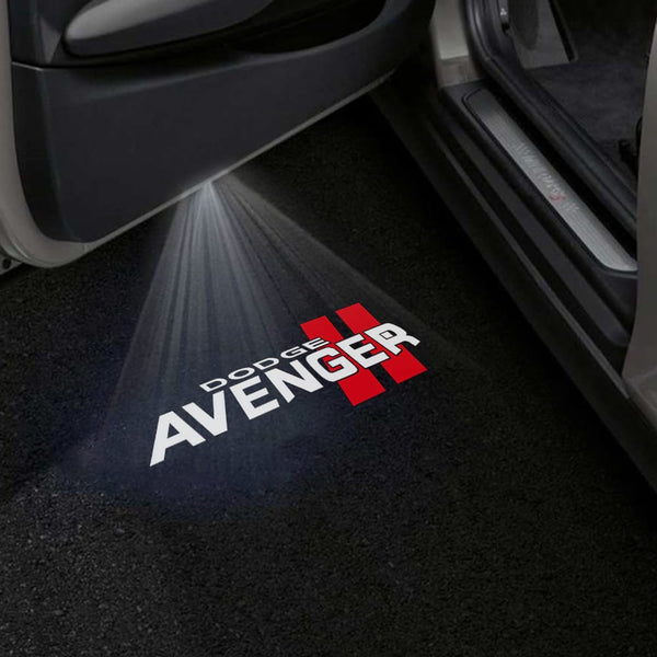 Dodge Dodge Avenger Premium Door Puddle Lights Various Designs 2007-2014 Dodge Avenger Logo 1 - 1 Pair - 2 Doors