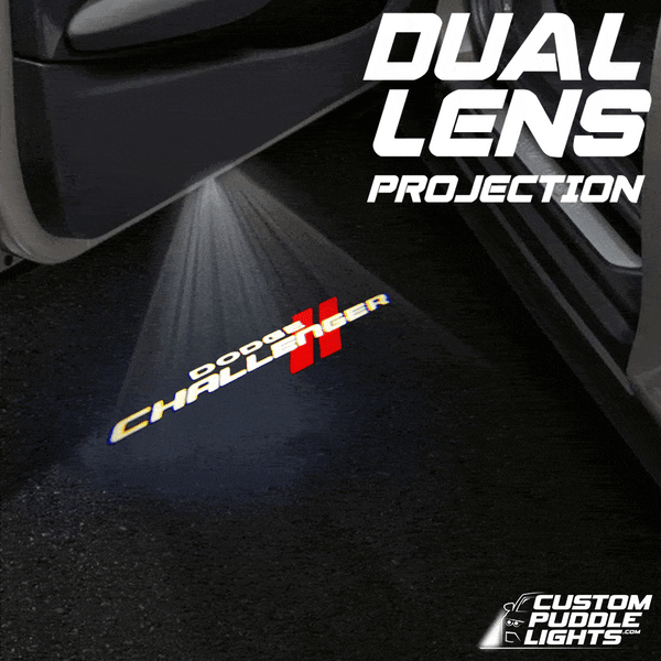 Dodge Dodge Challenger 3rd Gen Dynamic Dual Lens Premium Puddle Lights Multiple Designs 2008-2023