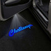 Challenger Script Wording Blue - 1 Pair - 2 Doors
