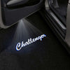 Challenger Script Wording White - 1 Pair - 2 Doors