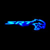 Dodge Dodge Challenger 3rd Gen Premium Puddle Lights Multiple Designs 2008-2023 SRT Hellcat Logo + Blue